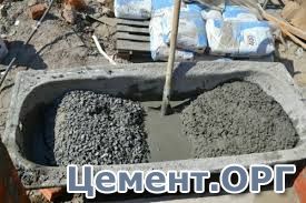 Нормы расхода общестроительного цемента для приготовления тяжелого бетона в полевых условиях